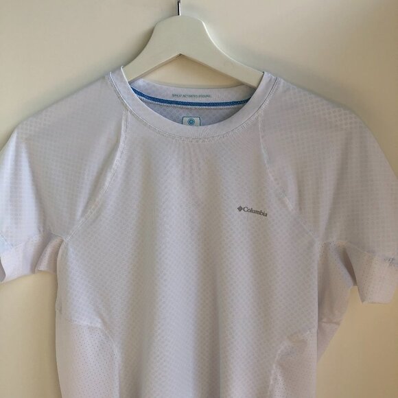 Columbia Omni Freeze Zero Short Slv Top White Sz L - Picture 3 of 12
